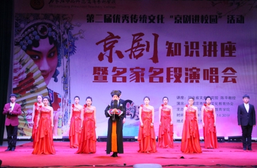 打：宋曉華、楊學(xué)功老師表演傳統(tǒng)京劇《楊門女將》片段